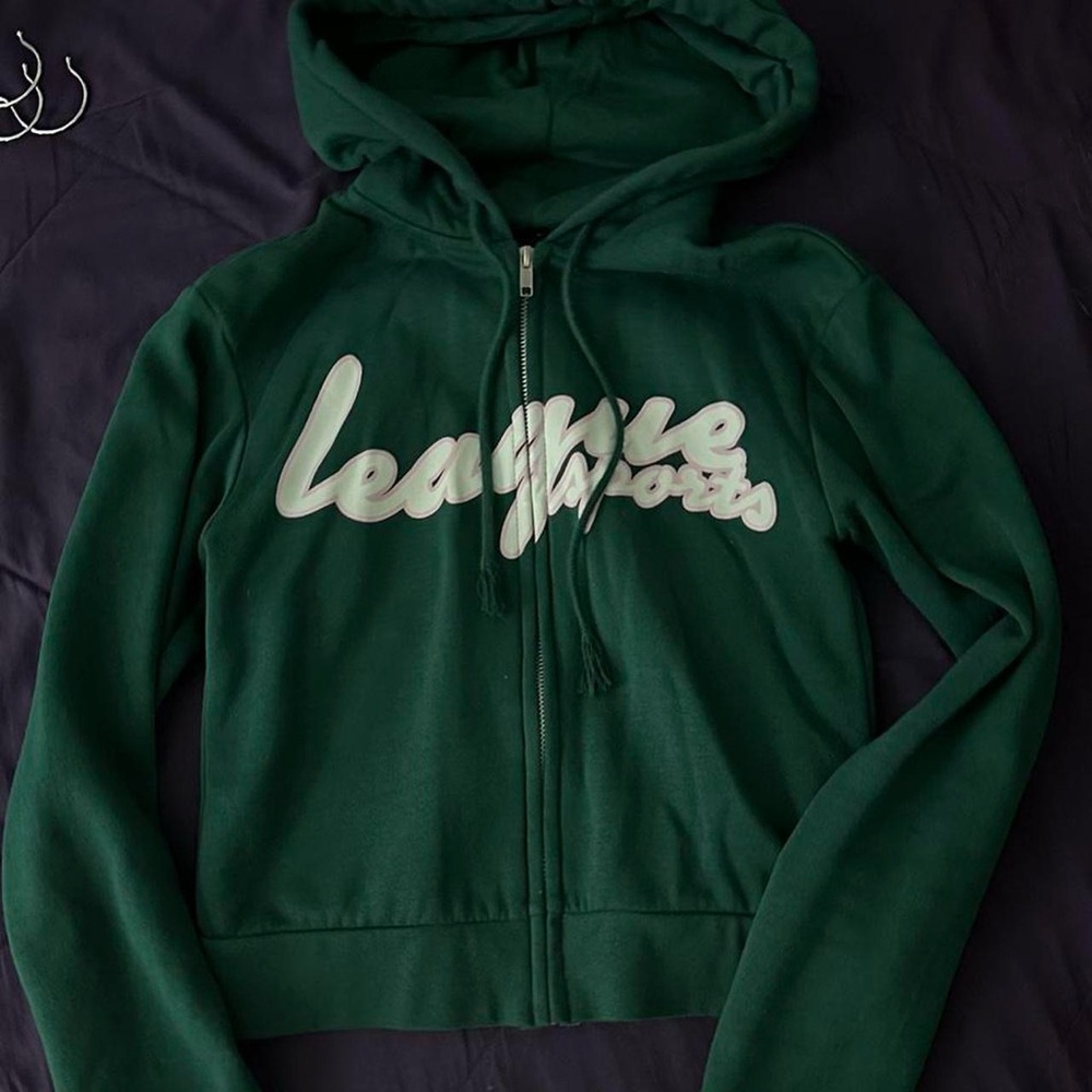 Green zip up